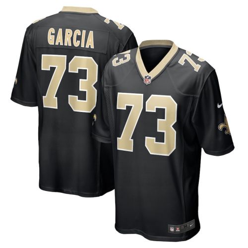 Max Garcia 73 New Orleans Saints Men's Game Jersey - Black