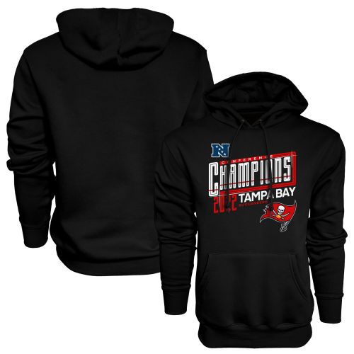 Tampa Bay Buccaneers 2022 NFC Conference Champions Kick Hoodie - Black