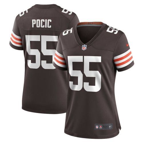 Ethan Pocic 55 Cleveland Browns Women's Game Jersey - Brown