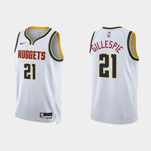 Denver Nuggets Collin Gillespie 21 2022-23 Association Edition White Men Jersey Swingman