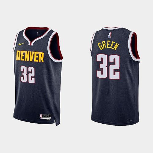 Denver Nuggets 32 Jeff Green 2022-23 Icon Edition Navy Men Jersey