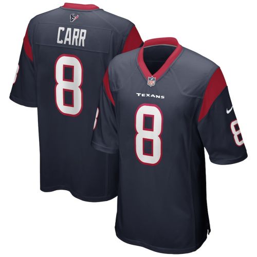 David Carr 8 Houston Texans Men Game Retired Jersey - Navy