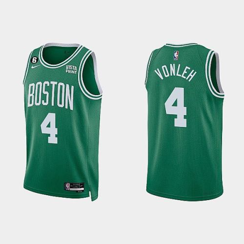 Boston Celtics 4 Noah Vonleh 2022-23 Icon Edition Kelly Green Men Jersey