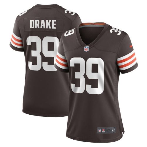 Kenyan Drake 39 Cleveland Browns Game Women Jersey - Brown