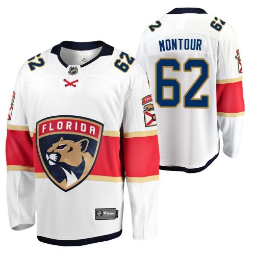 Florida Panthers Brandon Montour 62 2023 Jersey White Away Jersey Jersey