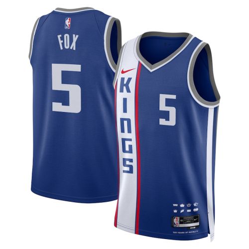 De'Aaron Fox 5 Sacramento Kings 2023/24 City Edition Swingman Jersey - Blue