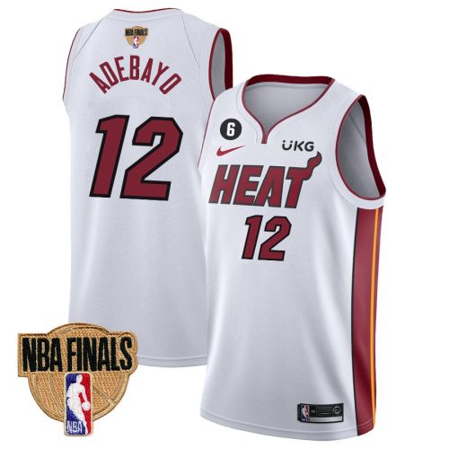 Bam Adebayo 12 Miami Heat Final Champions 2023 Swingman Jersey - White