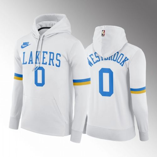 Russell Westbrook Los Angeles Lakers 2022-23 MPLS Classic Hoodie White Pullover