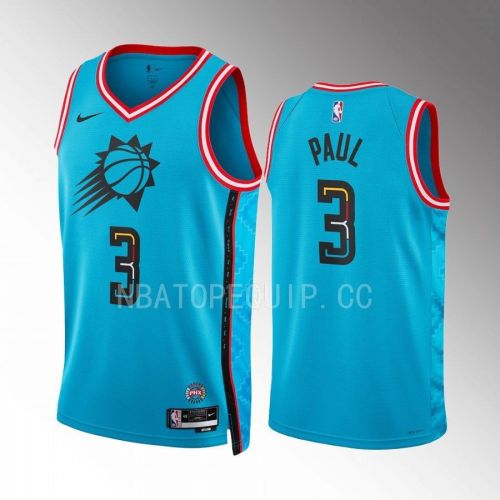 Chris Paul 3 Phoenix Suns Turquoise Jersey 2022-23 City Edition Swingman