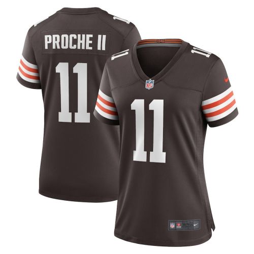 James Proche II 11 Cleveland Browns Game Women Jersey - Brown