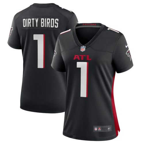 Dirty Birds 1 Atlanta Falcons Game Women Jersey - Black