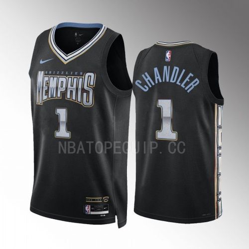 Memphis Grizzlies Kennedy Chandler 1 2022-23 City Edition Black Jersey Swingman