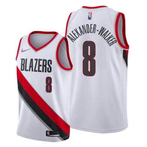 Portland Trail Blazers 8 Nickeil Alexander-Walker 2022 Association Edition Jersey White - Men Jersey