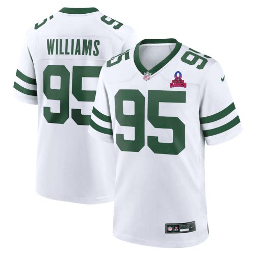 Quinnen Williams 95 New York Jets 2024 Pro Bowl Patch Alternate Game Men Jersey - White