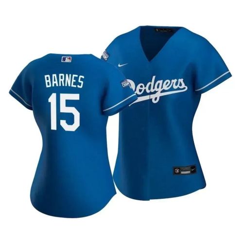 Dodgers Austin Barnes 15 2020 World Series Champions Royal Alternate Women's Jersey