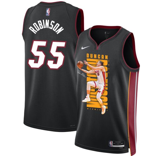 Duncan Robinso 55 Miami Heat Shooting Flair 2023 NBA Champions Swingman Jersey - Black