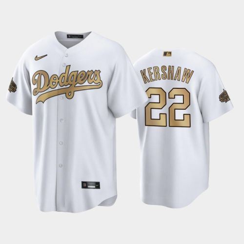 2022-23 All-Star Game Los Angeles Dodgers Clayton Kershaw 22 White Jersey