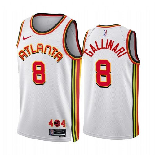 Atlanta Hawks 8 Danilo Gallinari 2022-23 Association Edition White Jersey - Men Jersey