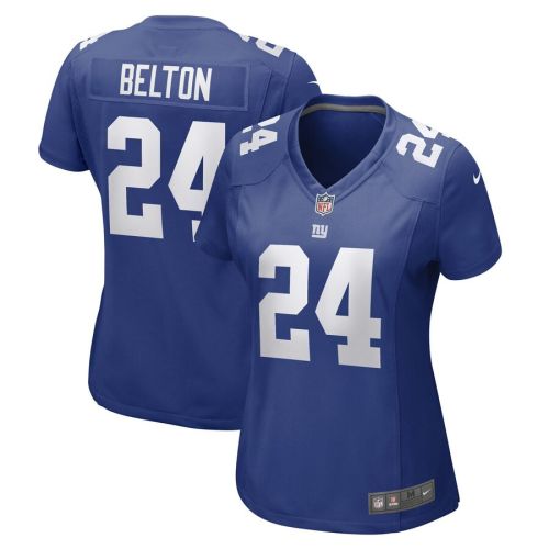 Dane Belton New York Giants Women's Game Player Jersey - Royal