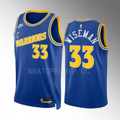 Golden State Warriors James Wiseman 33 2022-23 Classic Edition Blue Men Jersey Swingman