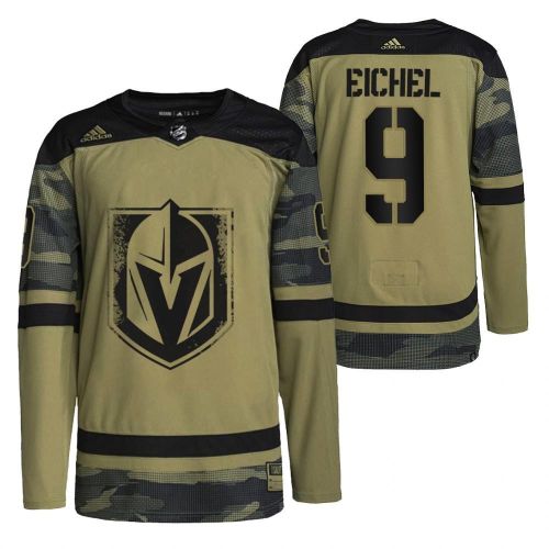 Men Jack Eichel Golden Knights 9 Camo Jersey 2021-22 Military Appreciation Jersey