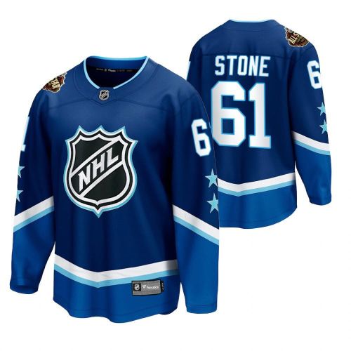 Men Mark Stone Golden Knights Blue 2022 All-Star 61 Jersey Western Conference Jersey