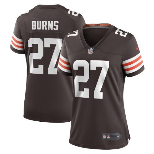 Lorenzo Burns 27 Cleveland Browns Women Team Game Jersey - Brown