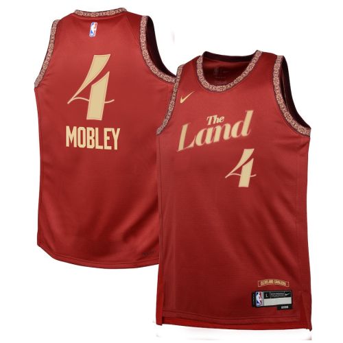 Evan Mobley 4 Cleveland Cavaliers 2023/24 City Edition Swingman YOUTH Jersey - Wine