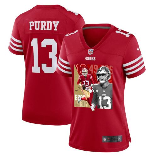 Brock Purdy 13 San Francisco 49ers The Son of Steel Women Game Jersey - Scarlet