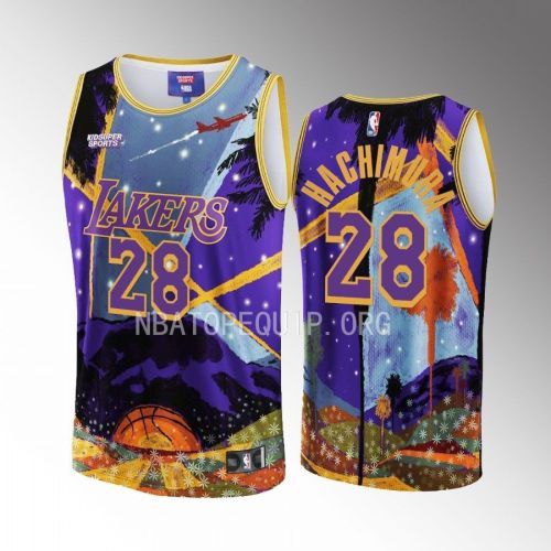 Rui Hachimura 28 Los Angeles Lakers NBA & KidSuper Studios Unisex Hometown Jersey