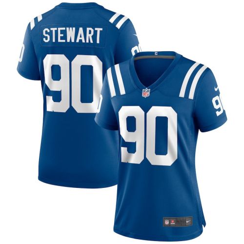 Grover Stewart 90 Indianapolis Colts Women Game Jersey - Royal