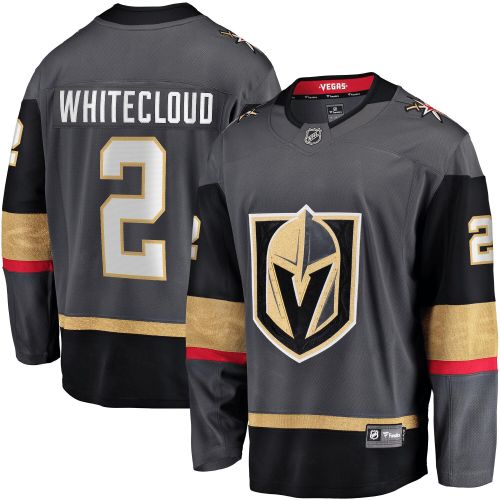 Men's Zach Whitecloud Black Vegas Golden Knights Home Breakaway Jersey Jersey