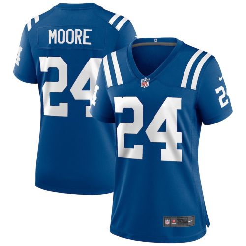 Lenny Moore 24 Indianapolis Colts Women Game Retired Jersey - Royal