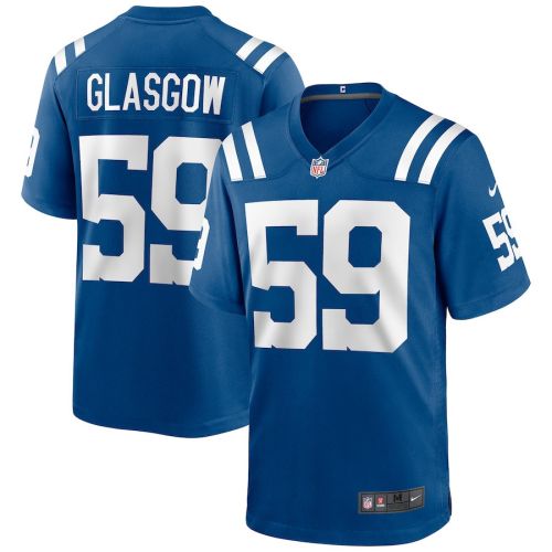 Jordan Glasgow 59 Indianapolis Colts Men Game Jersey - Royal