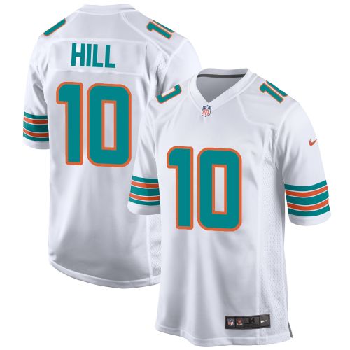 Tyreek Hill 10 Miami Dolphins Alternate Game Men Jersey - White Jersey