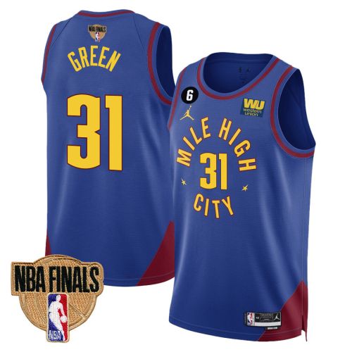 Jeff Green 31 Denver Nuggets Final Champions 2023 Swingman Jersey - Blue