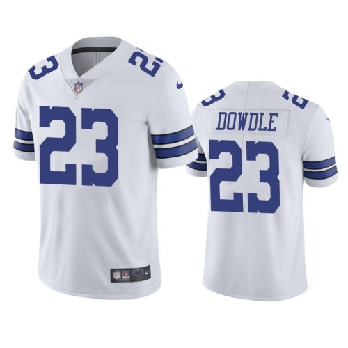 Dallas Cowboys Rico Dowdle 23 White Vapor Limited Jersey - Men's