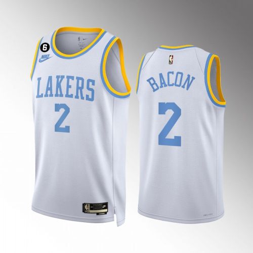 Dwayne Bacon 2 2022-23 Los Angeles Lakers White Classic Edition Men Jersey Swingman