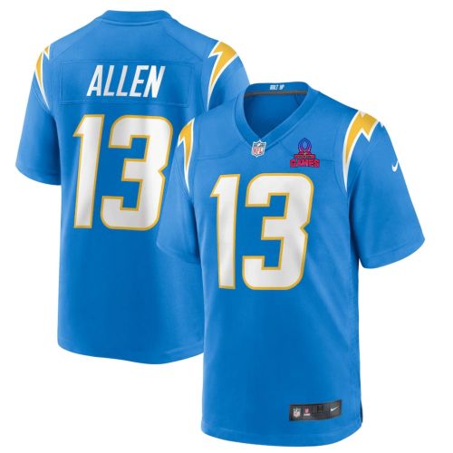 Keenan Allen 13 Los Angeles Chargers 2024 Pro Bowl Patch Game Men Jersey - Powder Blue