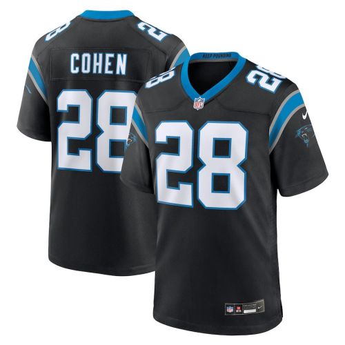 Tarik Cohen 28 Carolina Panthers Game Men Jersey - Black