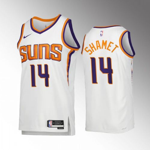 Phoenix Suns Landry Shamet 14 2022-23 Association Edition White Jersey Swingman