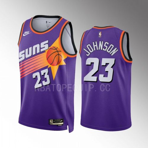 Phoenix Suns Cameron Johnson 23 2022-23 Classic Edition Purple Men Jersey Swingman