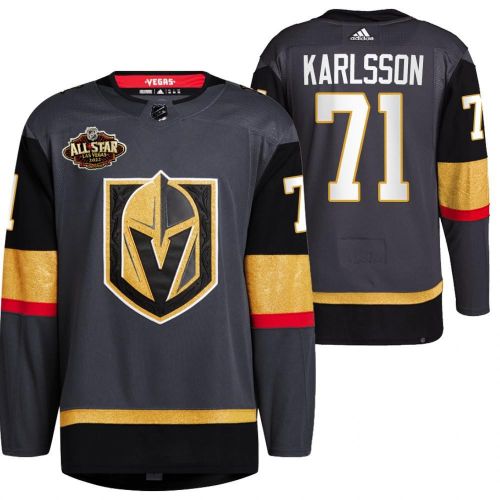 Men Vegas Golden Knights 71 William Karlsson Alternate Primegreen Black Jersey 2023 All-Star Jersey