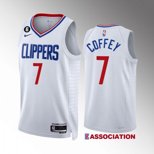 LA Clippers Amir Coffey 7 2022-23 Association Edition White Jersey Swingman