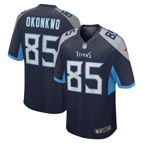 Chigoziem Okonkwo Tennessee Titans Game Player Jersey - Navy