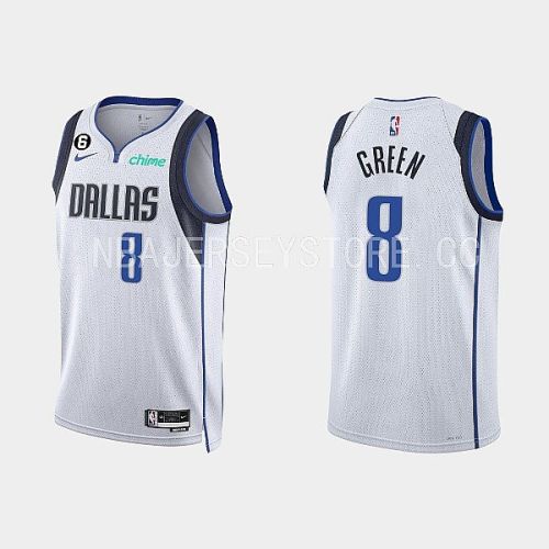 Dallas Mavericks Josh Green 8 2022-23 Association Edition White Men Jersey Swingman