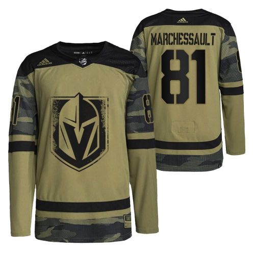 Men Jonathan Marchessault Golden Knights 81 Camo Jersey 2021-22 Military Appreciation Jersey