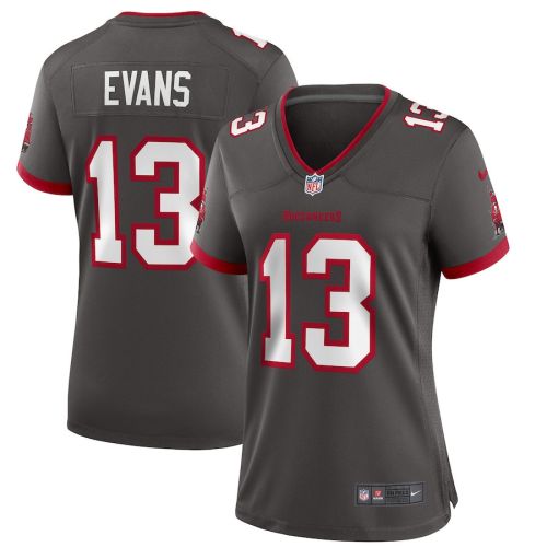 Mike Evans 13 Tampa Bay Buccaneers Women Alternate Game Jersey - Pewter