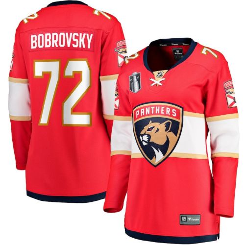 Sergei Bobrovsky 72 Florida Panthers Women's 2023 Stanley Cup Final Home Breakaway Player Jersey - Red