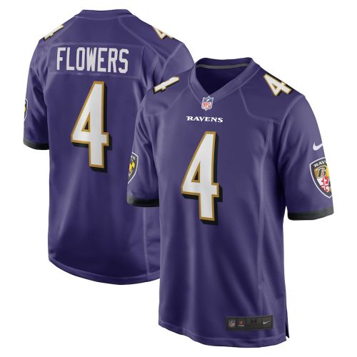 Zay Flowers 4 Baltimore Ravens Game Men Jersey - Purple